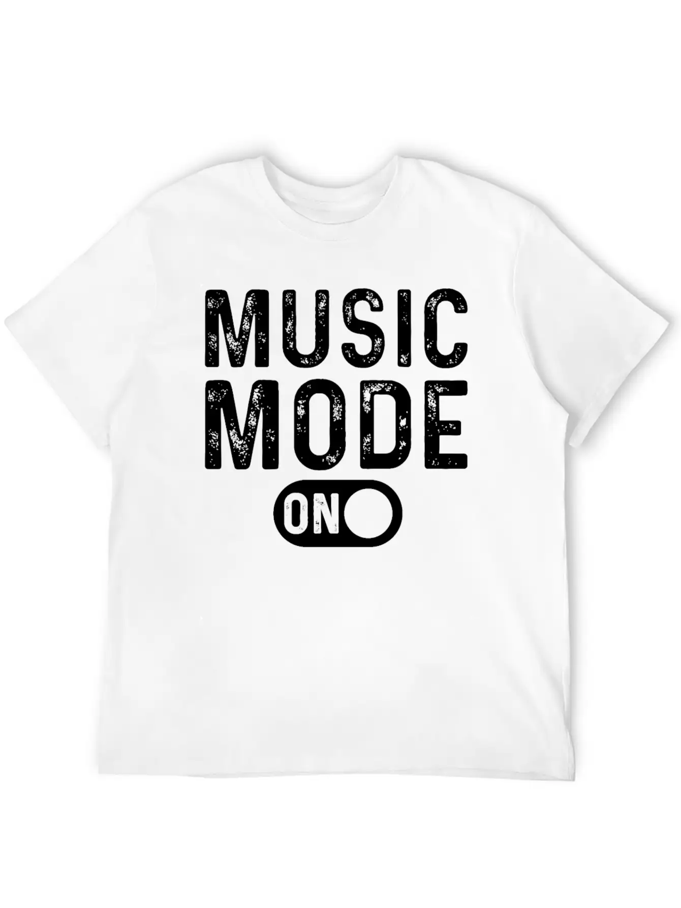 Music Mode On - Musician Music Lover Breathable Soft Cotton T-Shirt – Timeless Casual Look