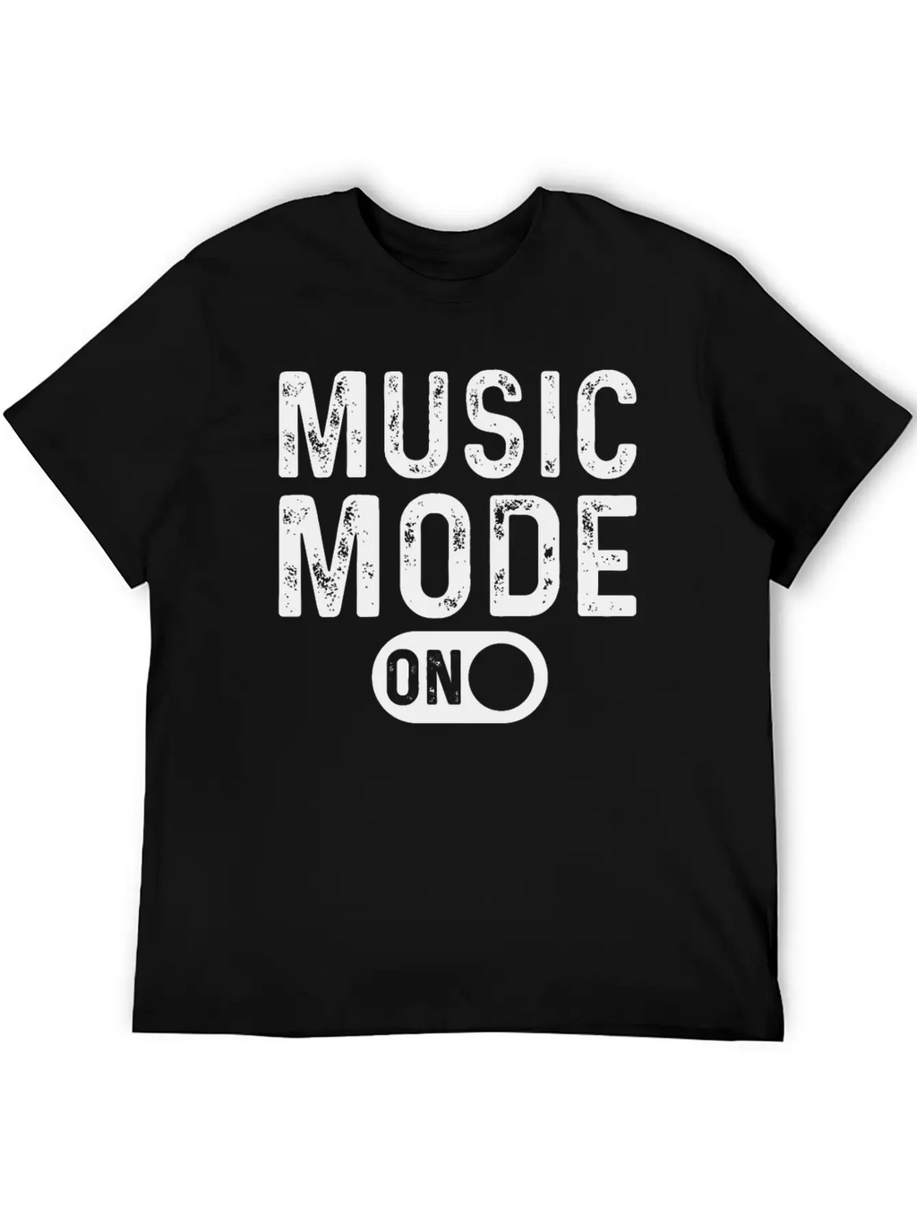 Music Mode On - Musician Music Lover Breathable Soft Cotton T-Shirt – Timeless Casual Look