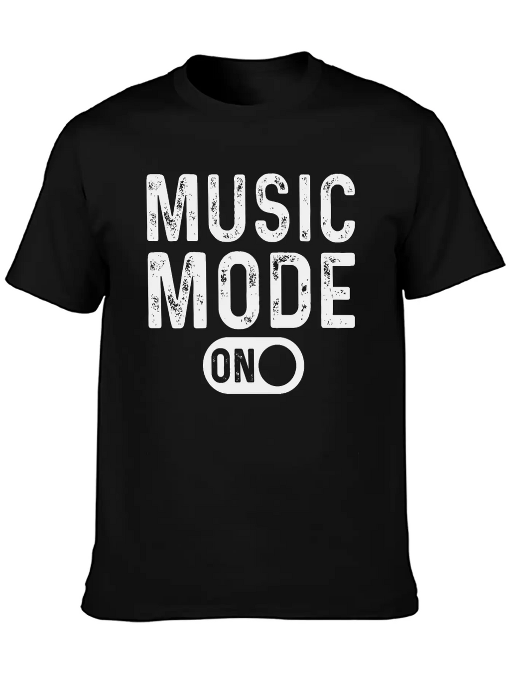Music Mode On - Musician Music Lover Breathable Soft Cotton T-Shirt – Timeless Casual Look
