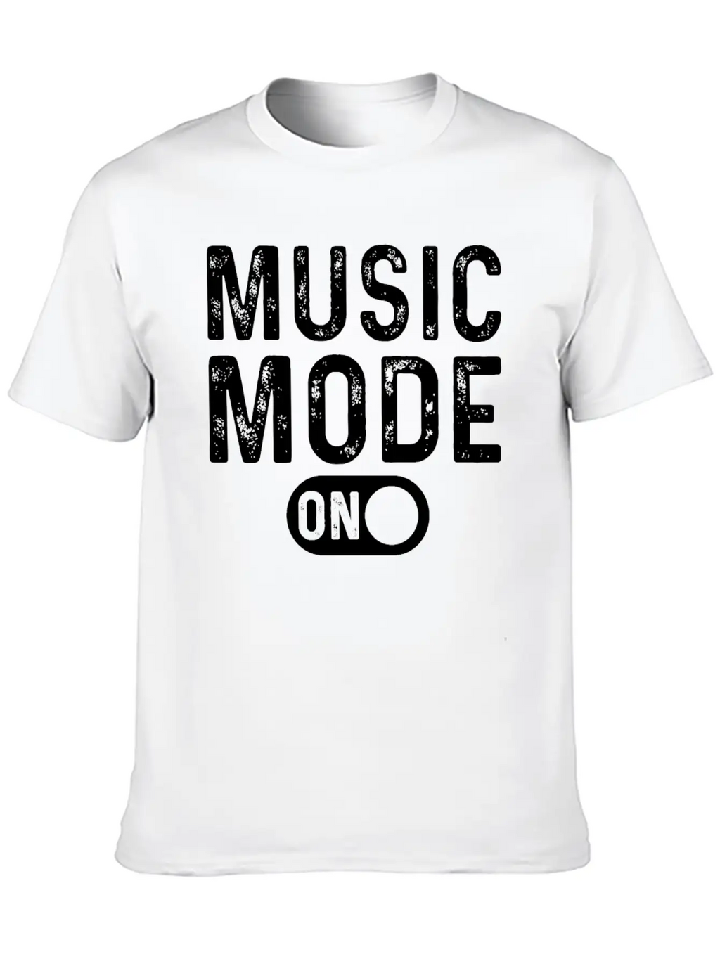 Music Mode On - Musician Music Lover Breathable Soft Cotton T-Shirt – Timeless Casual Look