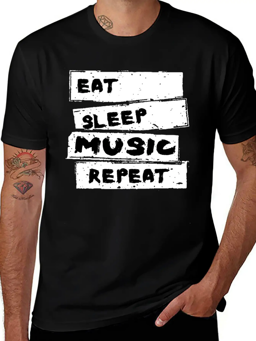 Music - Musica T Shirt Breathable Soft Cotton T-Shirt – Timeless Casual Look