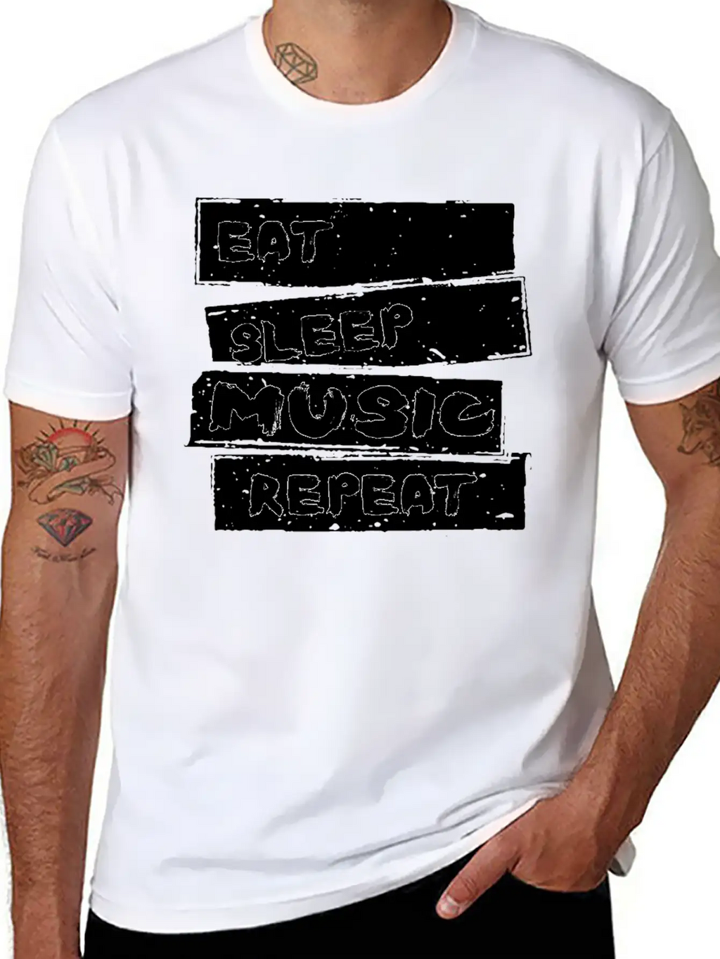 Music - Musica T Shirt Breathable Soft Cotton T-Shirt – Timeless Casual Look