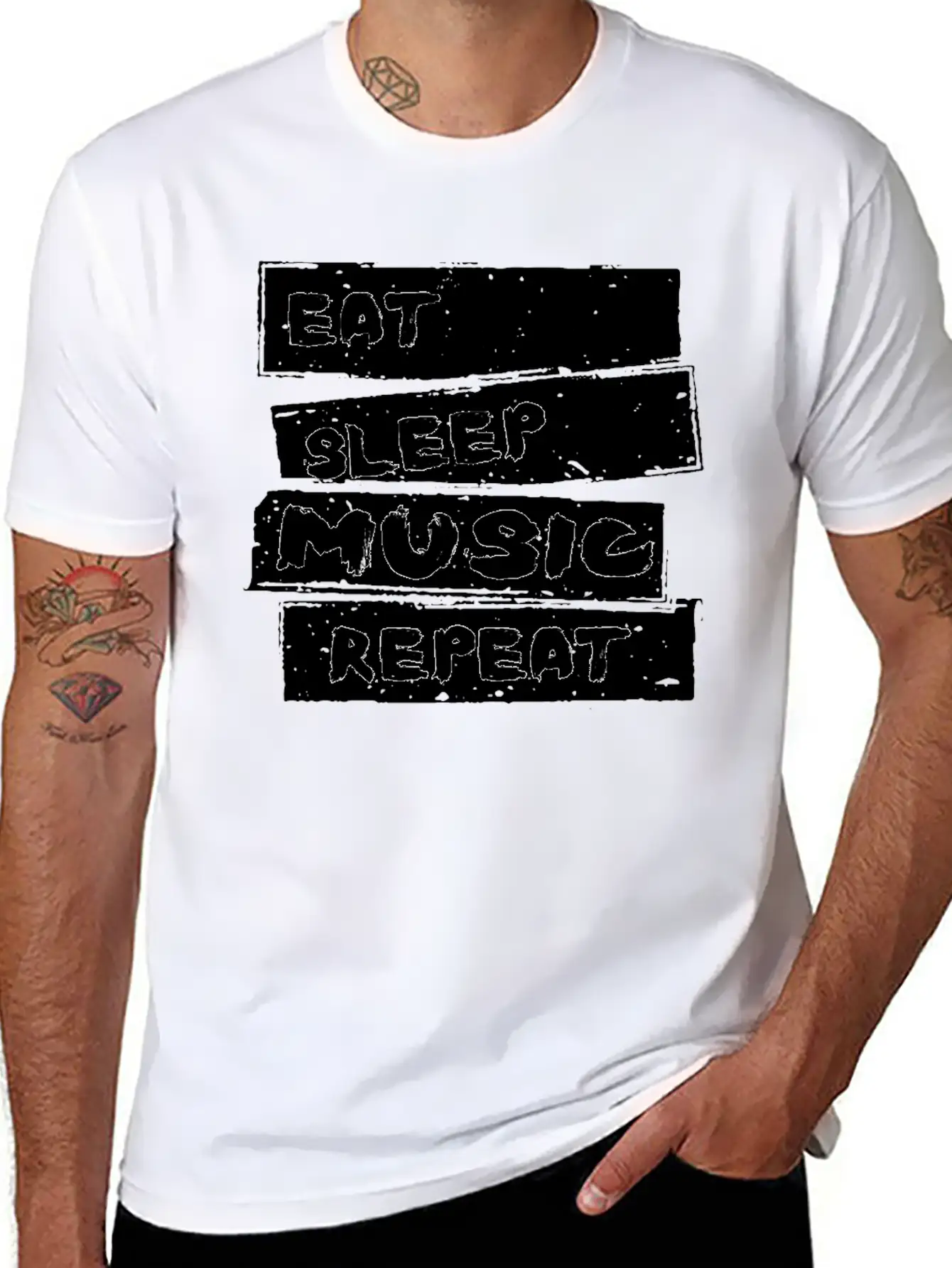 Music - Musica T Shirt Breathable Soft Cotton T-Shirt – Timeless Casual Look