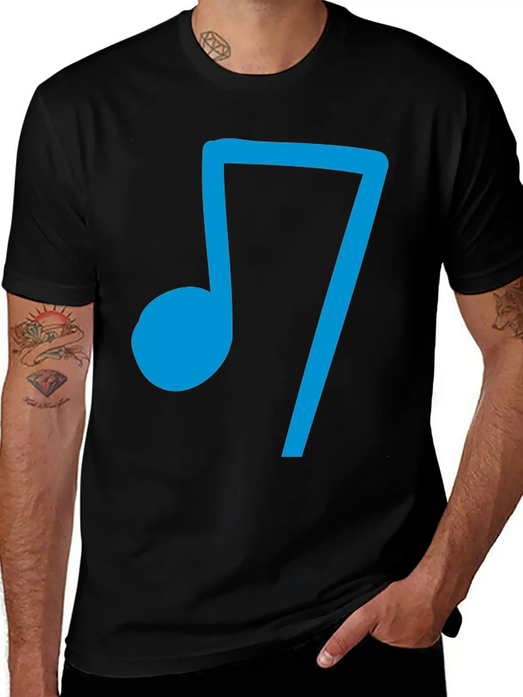 Music Note Breathable Soft Cotton T-Shirt – Timeless Casual Look