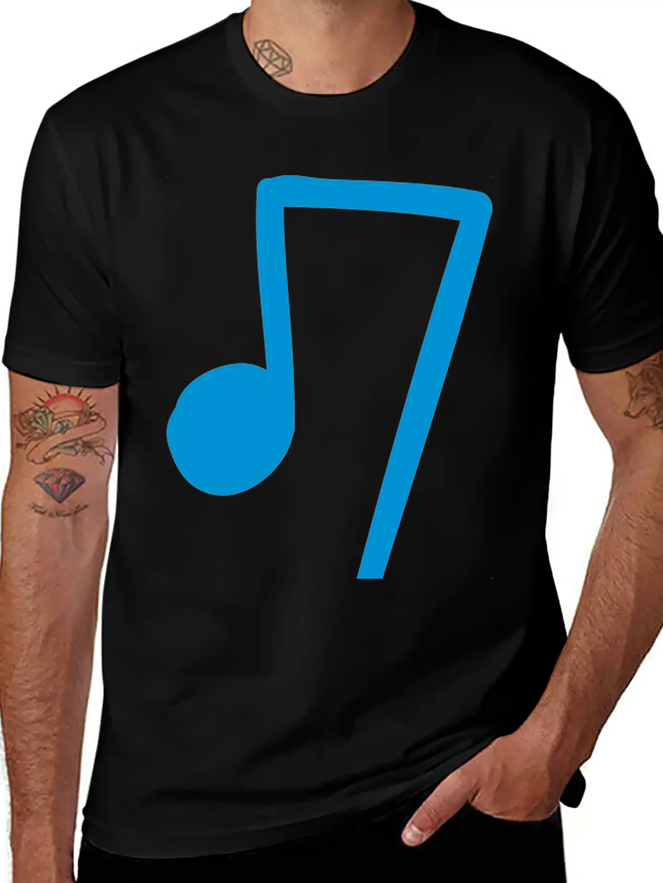 Music Note Breathable Soft Cotton T-Shirt – Timeless Casual Look