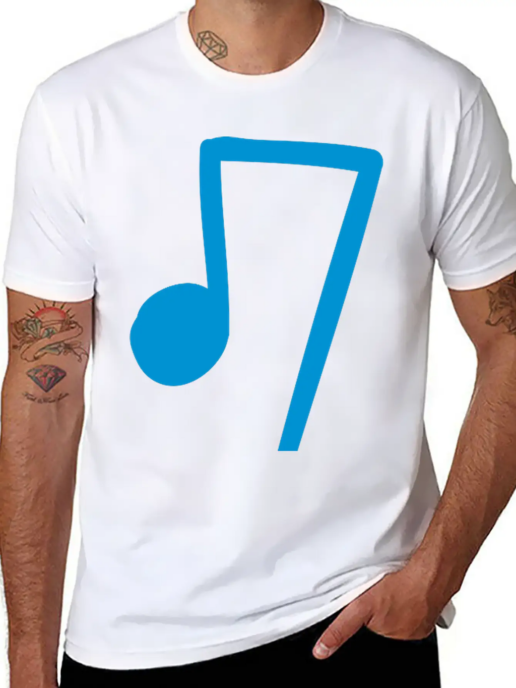 Music Note Breathable Soft Cotton T-Shirt – Timeless Casual Look