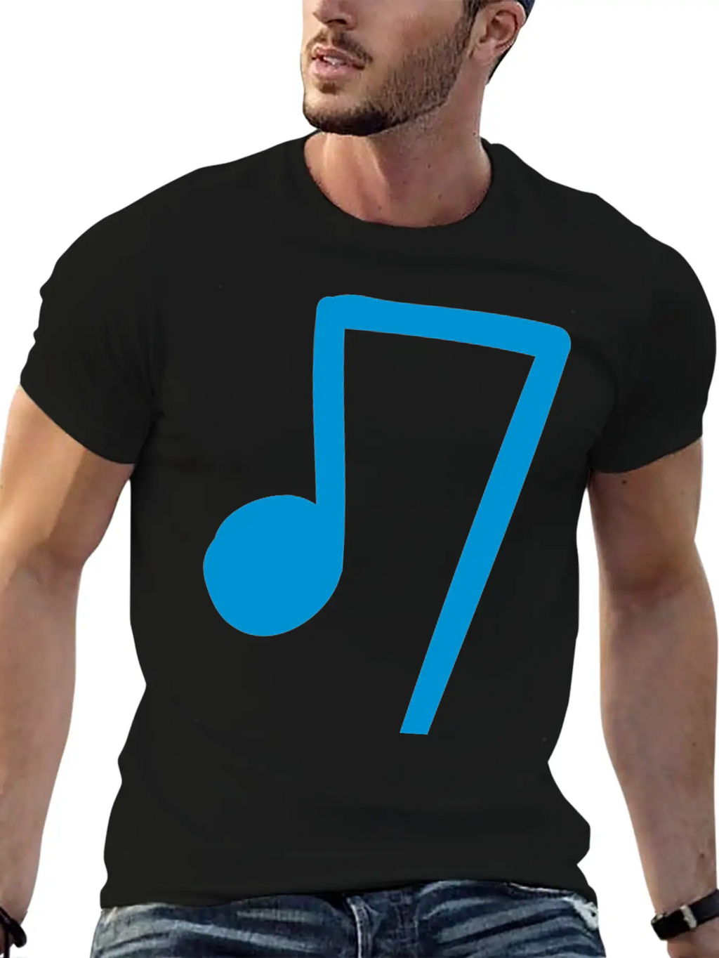 Music Note Breathable Soft Cotton T-Shirt – Timeless Casual Look