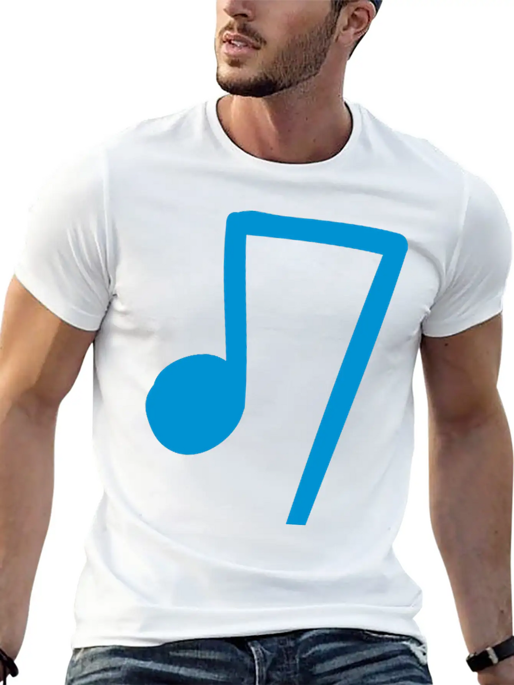 Music Note Breathable Soft Cotton T-Shirt – Timeless Casual Look