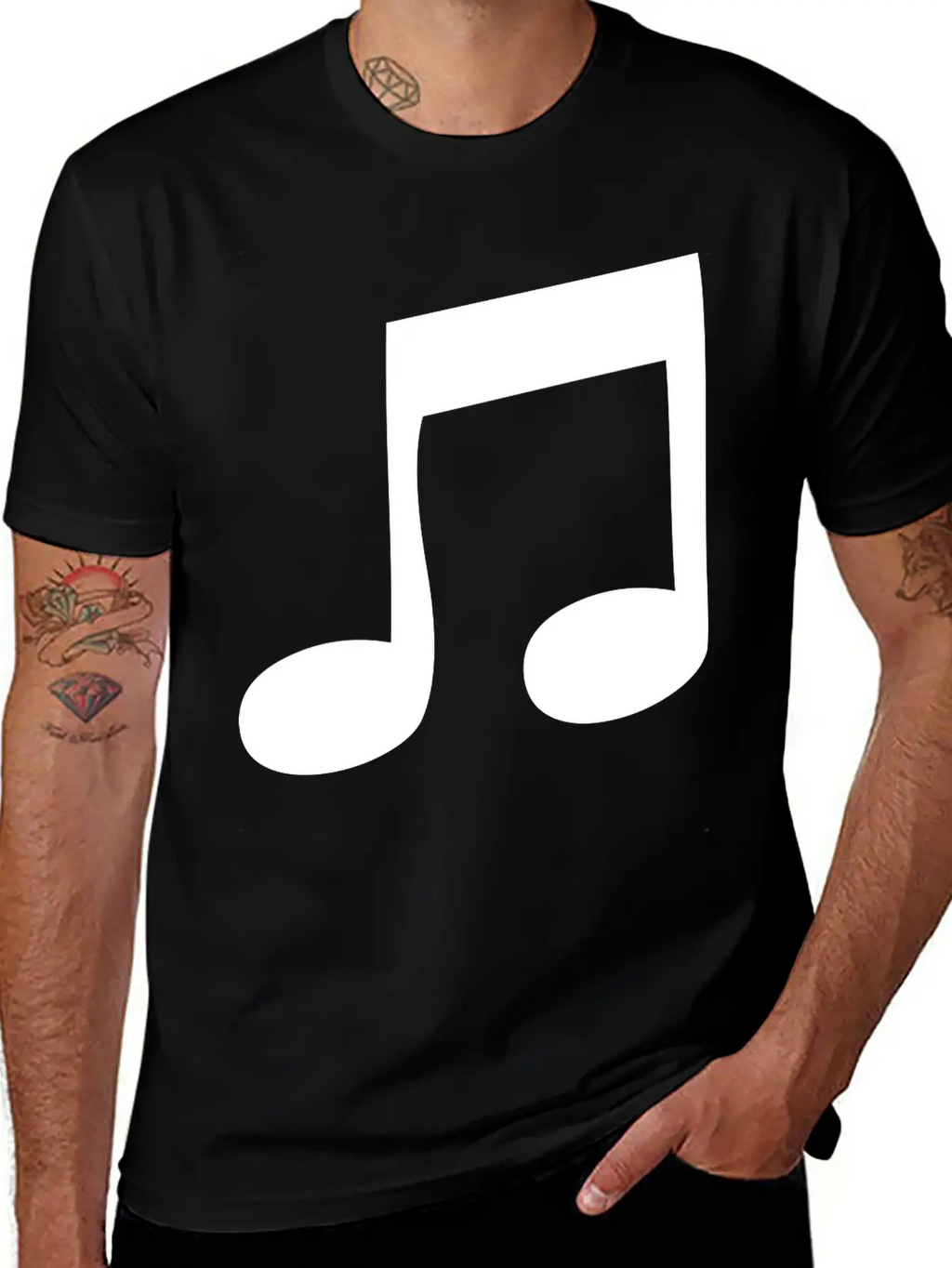 Music Note Classic Cotton Tee – Unisex Comfort For Any Season