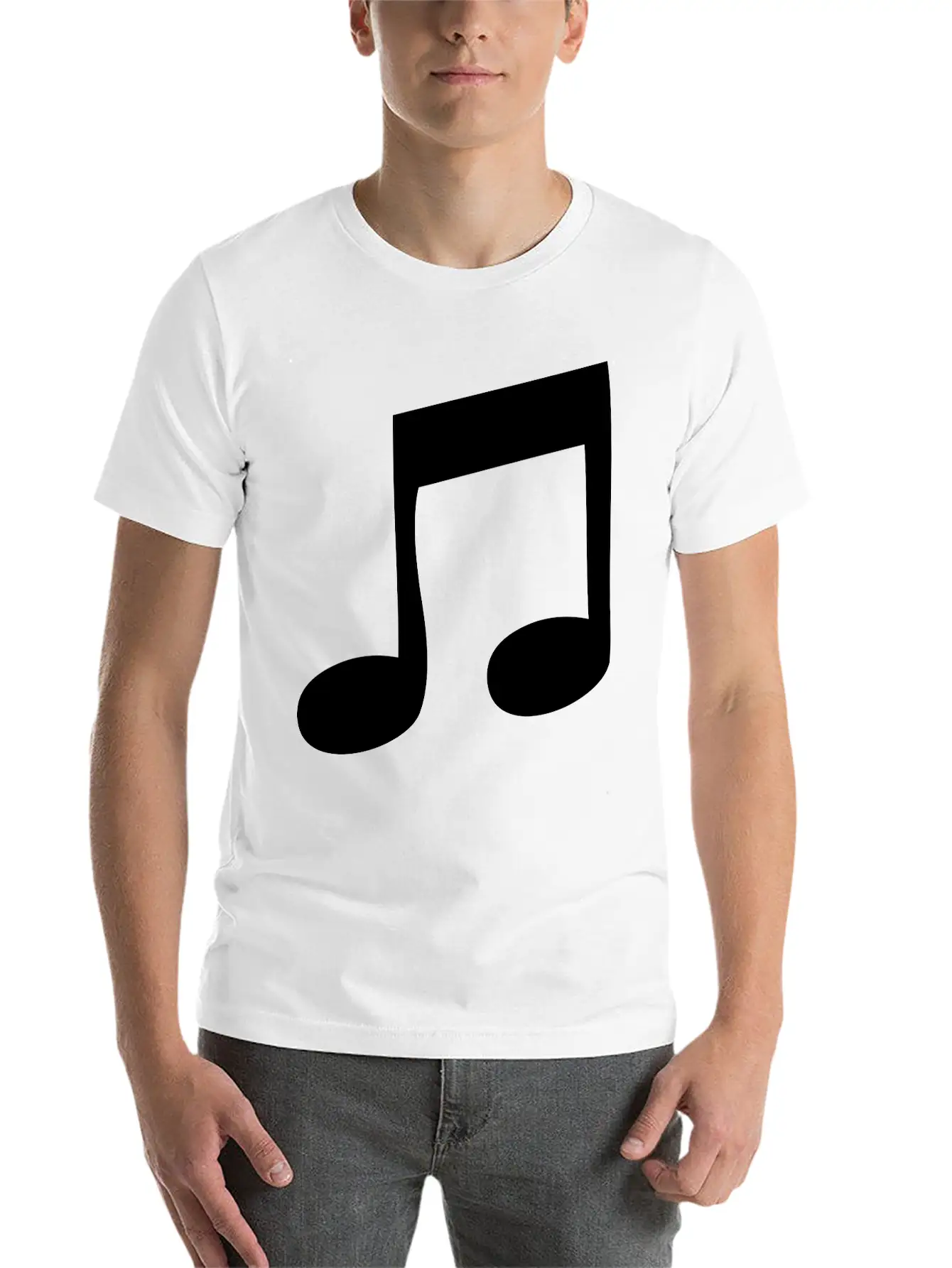 Music Note Classic Cotton Tee – Unisex Comfort For Any Season