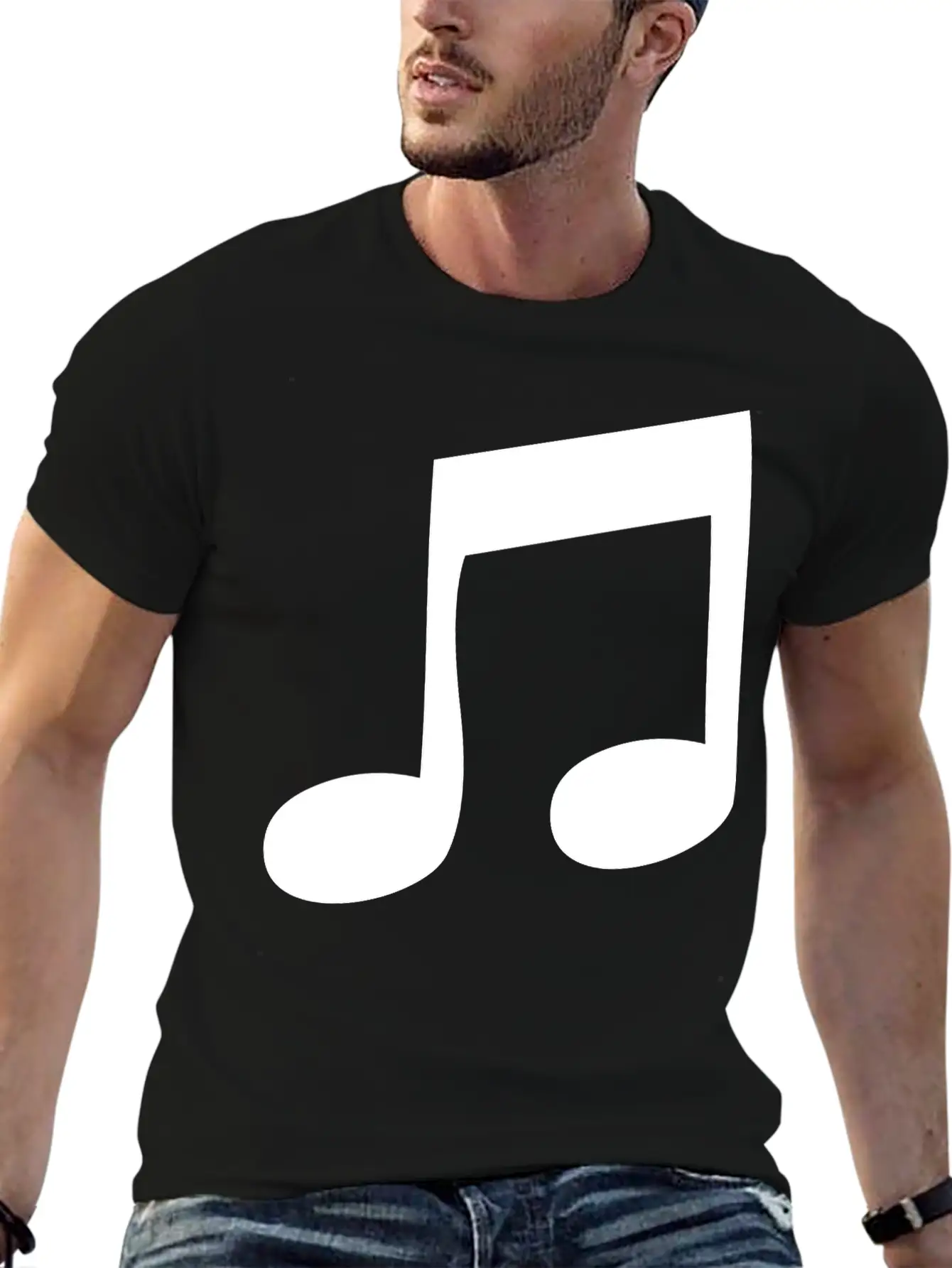 Music Note Classic Cotton Tee – Unisex Comfort For Any Season