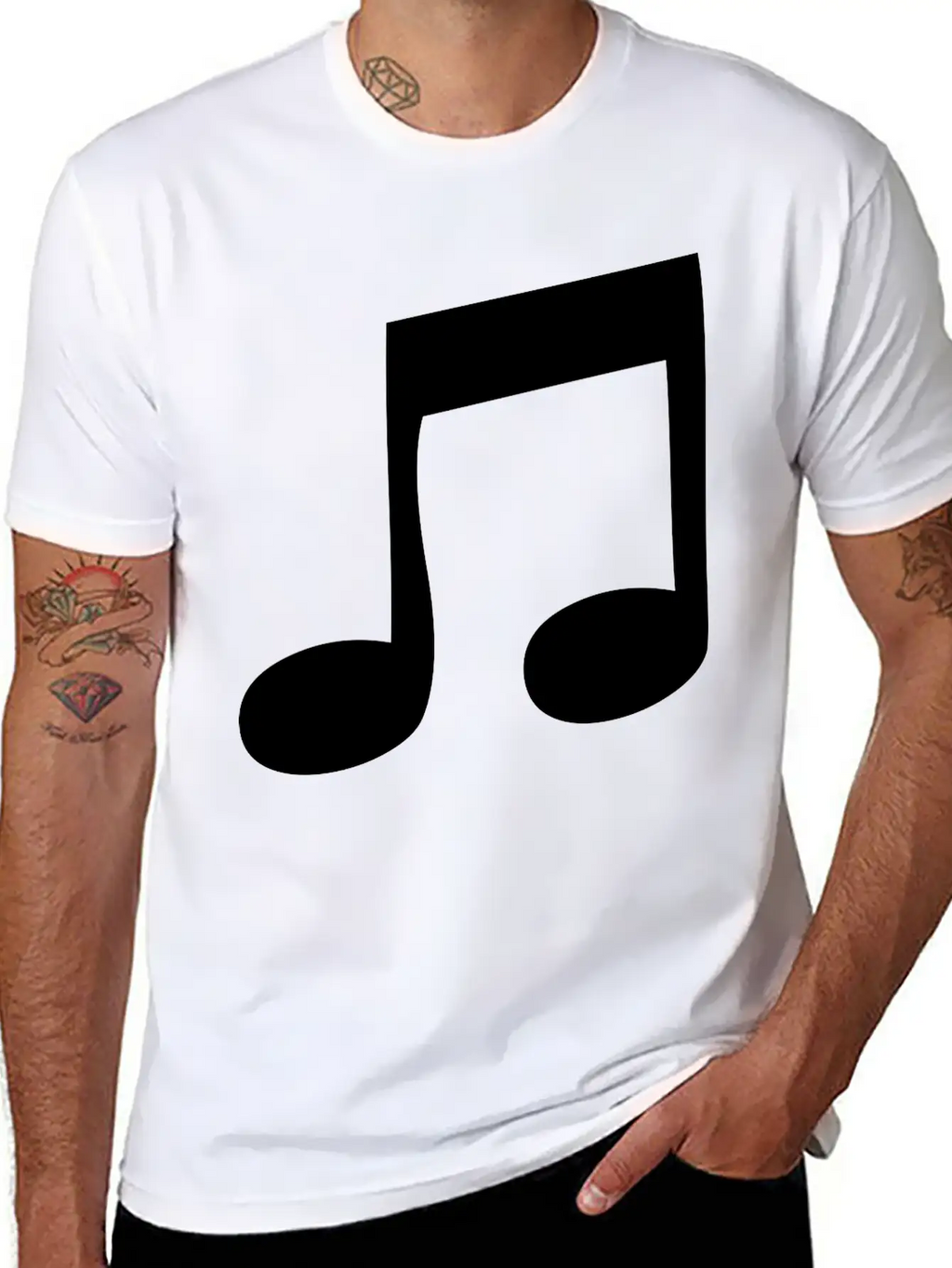 Music Note Classic Cotton Tee – Unisex Comfort For Any Season