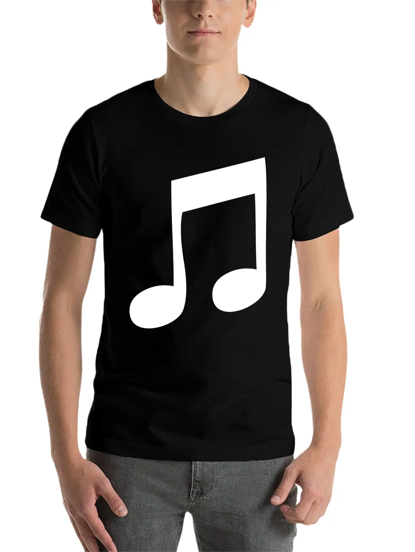 Music Note Classic Cotton Tee – Unisex Comfort For Any Season