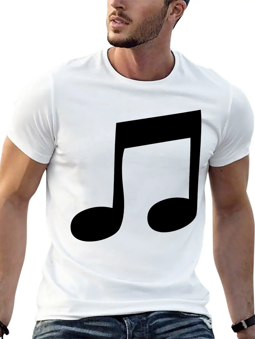 Music Note Classic Cotton Tee – Unisex Comfort For Any Season