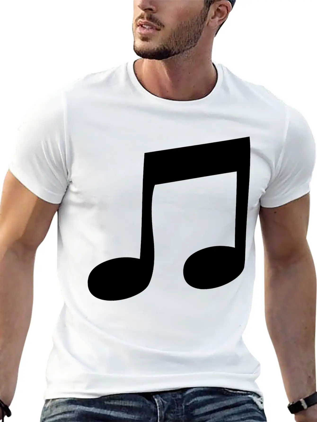 Music Note Classic Cotton Tee – Unisex Comfort For Any Season
