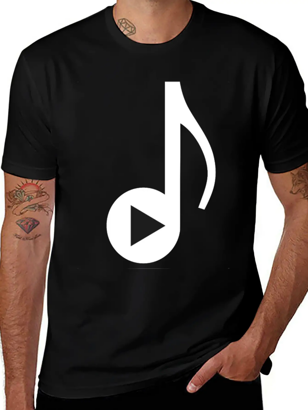 Music Note Timeless Short Sleeve Tee – Comfy And Minimalist Design