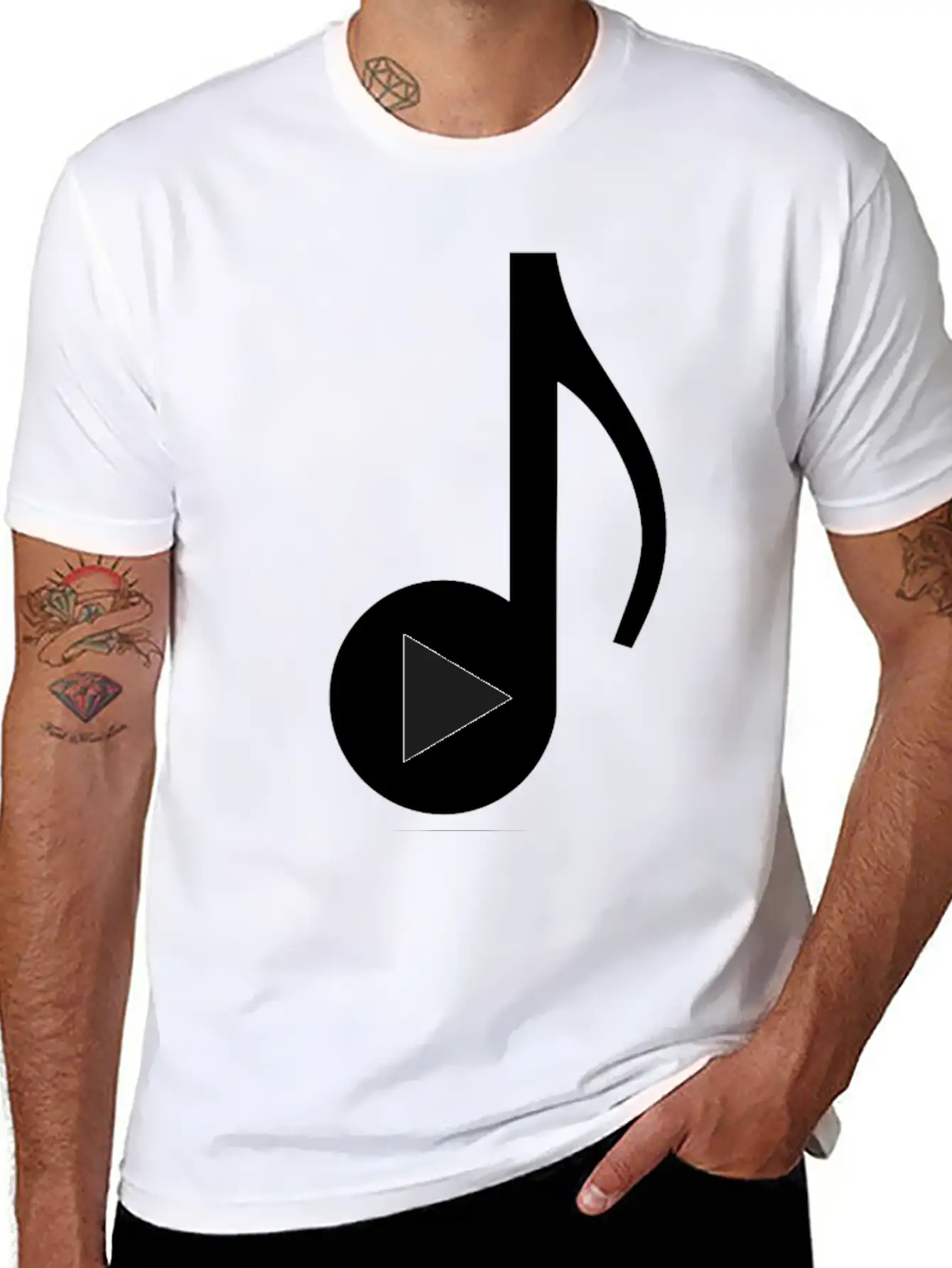 Music Note Timeless Short Sleeve Tee – Comfy And Minimalist Design