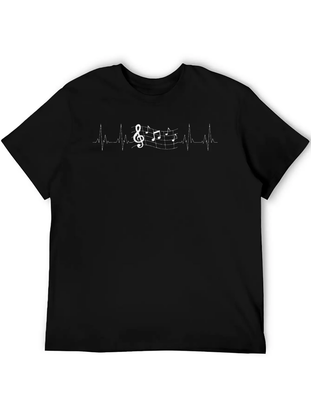 Music Notes Design Theater Choir Musician Unisex Casual T-Shirt – Clean Design For Daily Comfort
