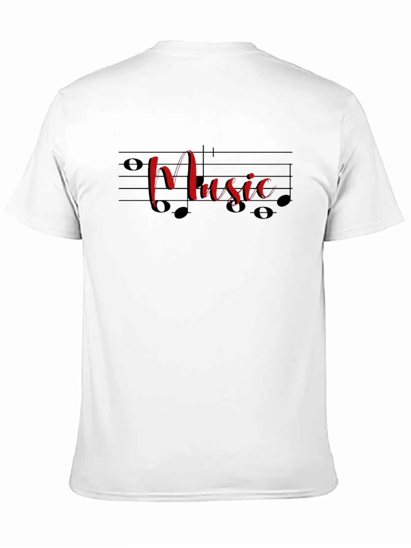 Music Notes Relaxed Everyday Tee – Lightweight And Durable Cotton