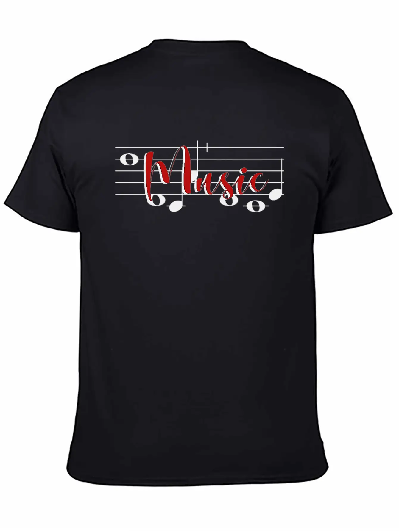 Music Notes Relaxed Everyday Tee – Lightweight And Durable Cotton