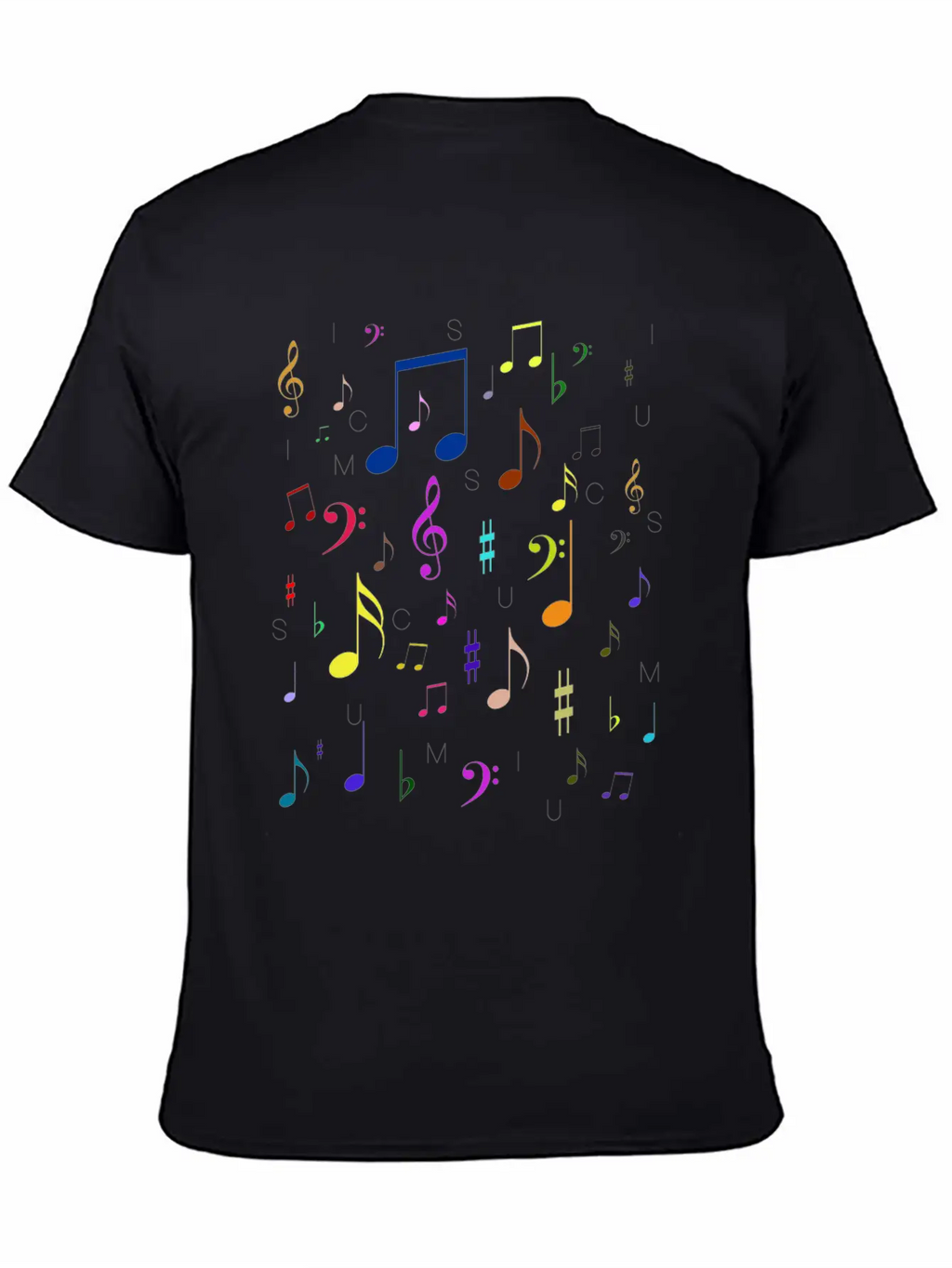 Music Notes Treble Bass Minim Quaver Breve Concert Relaxed Everyday Tee – Lightweight And Durable Cotton