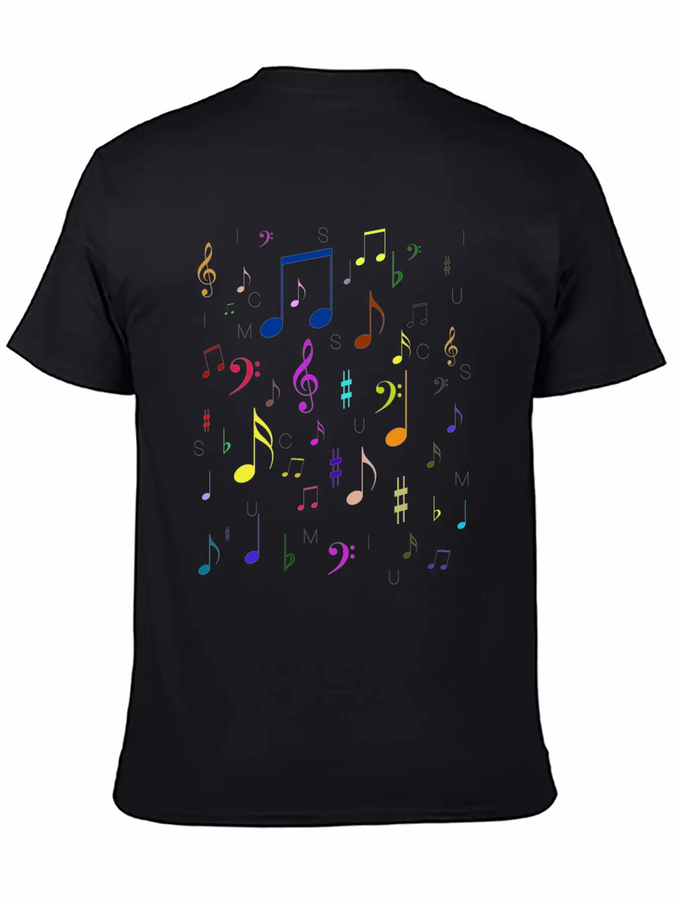 Music Notes Treble Bass Minim Quaver Breve Concert Relaxed Everyday Tee – Lightweight And Durable Cotton