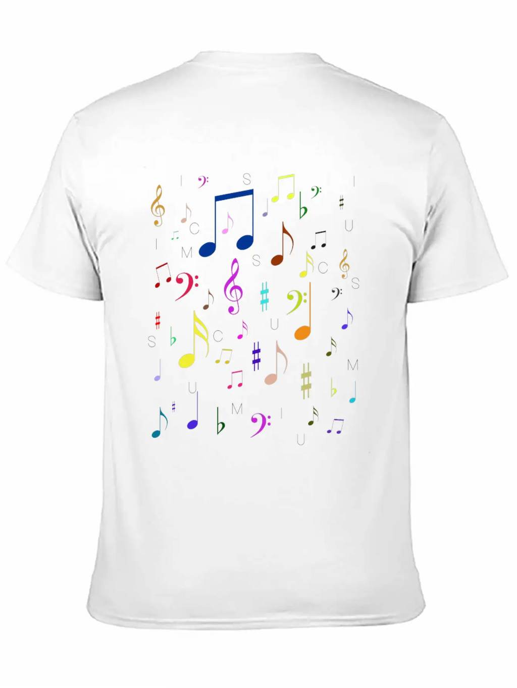 Music Notes Treble Bass Minim Quaver Breve Concert Relaxed Everyday Tee – Lightweight And Durable Cotton