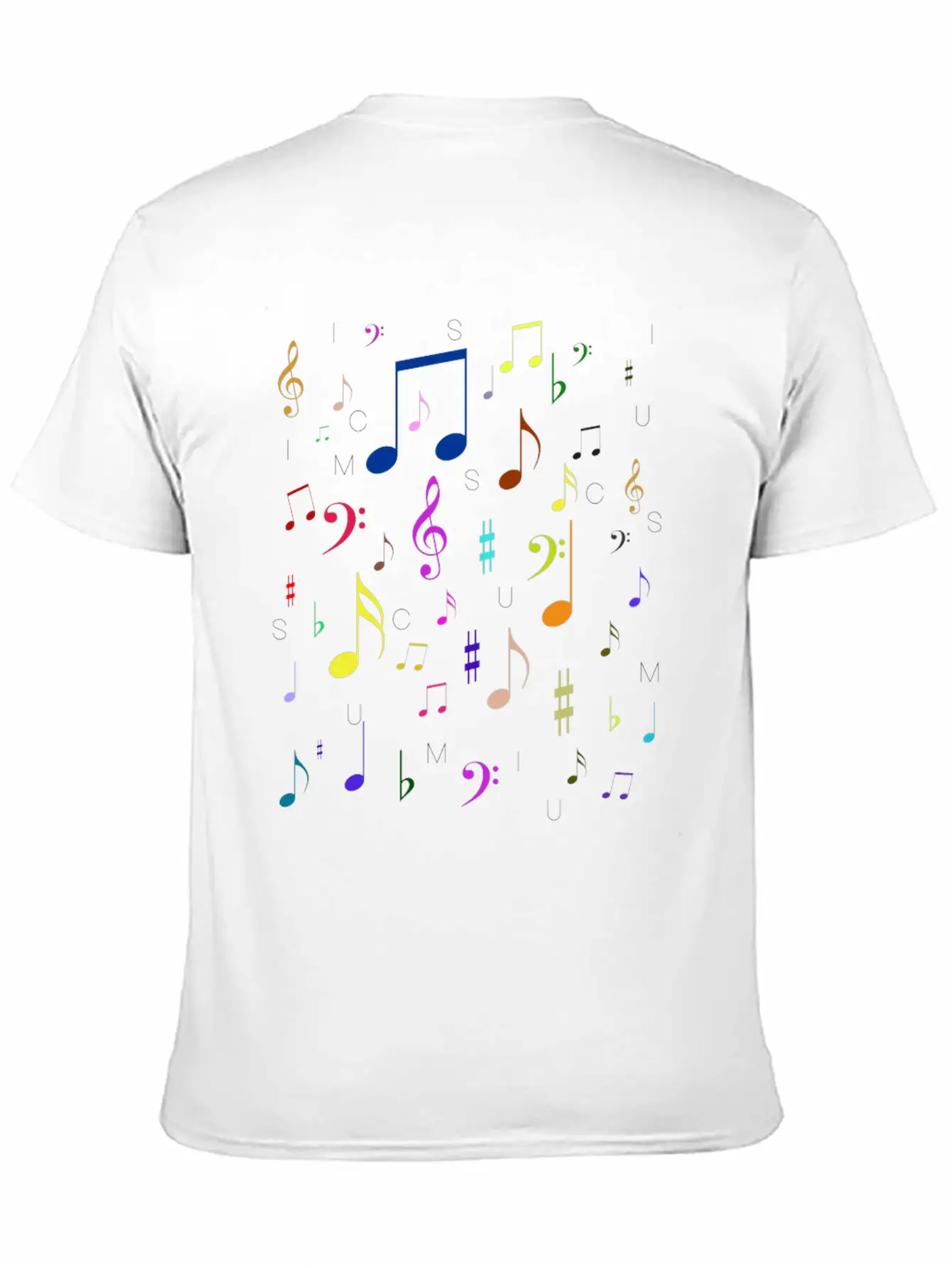 Music Notes Treble Bass Minim Quaver Breve Concert Relaxed Everyday Tee – Lightweight And Durable Cotton