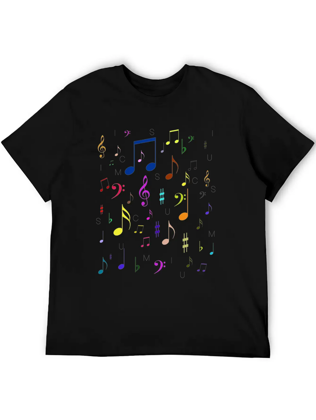 Music Notes Treble Bass Minim Quaver Breve Concert Relaxed Everyday Tee – Lightweight And Durable Cotton