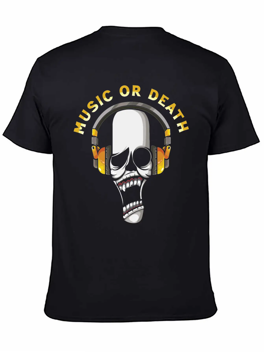 Music Or Death Breathable Soft Cotton T-Shirt – Timeless Casual Look