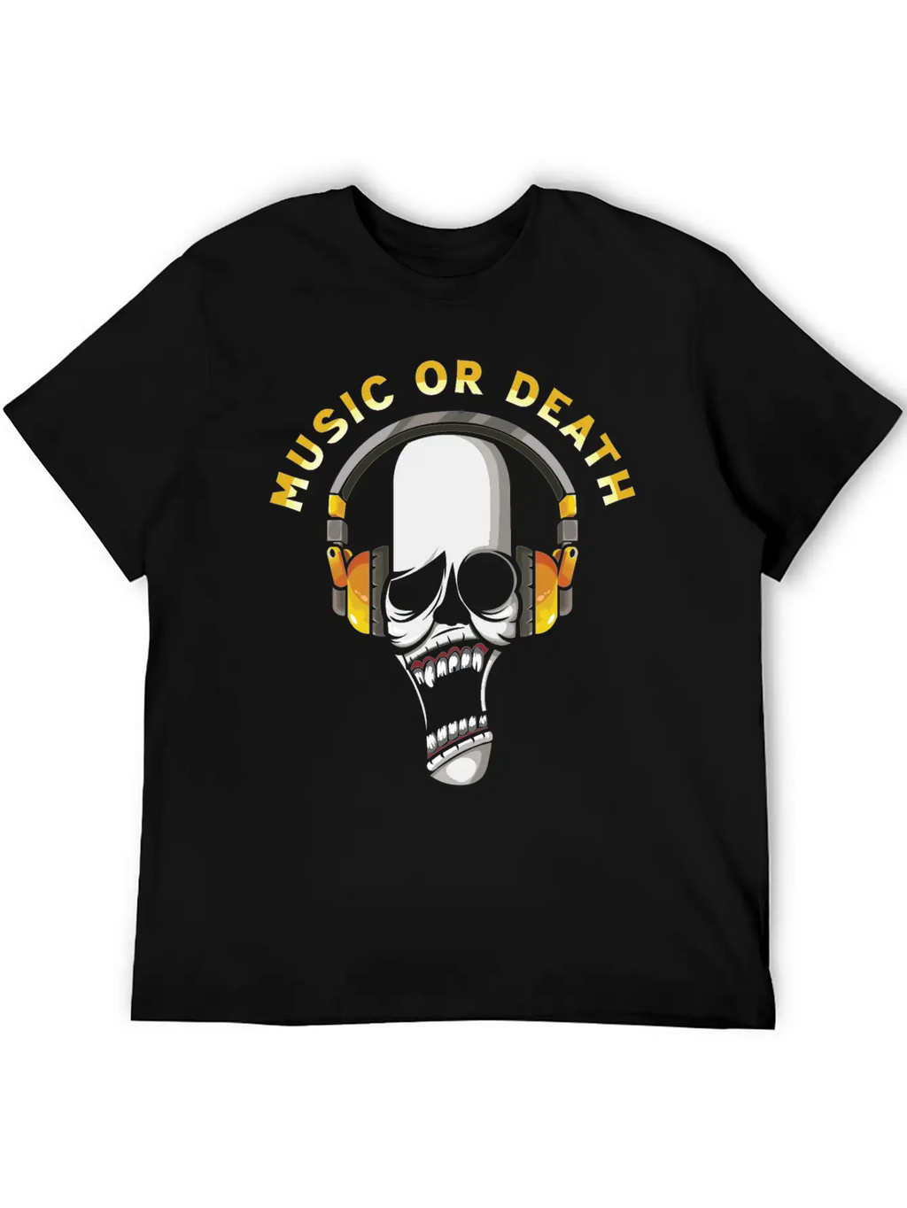 Music Or Death Breathable Soft Cotton T-Shirt – Timeless Casual Look