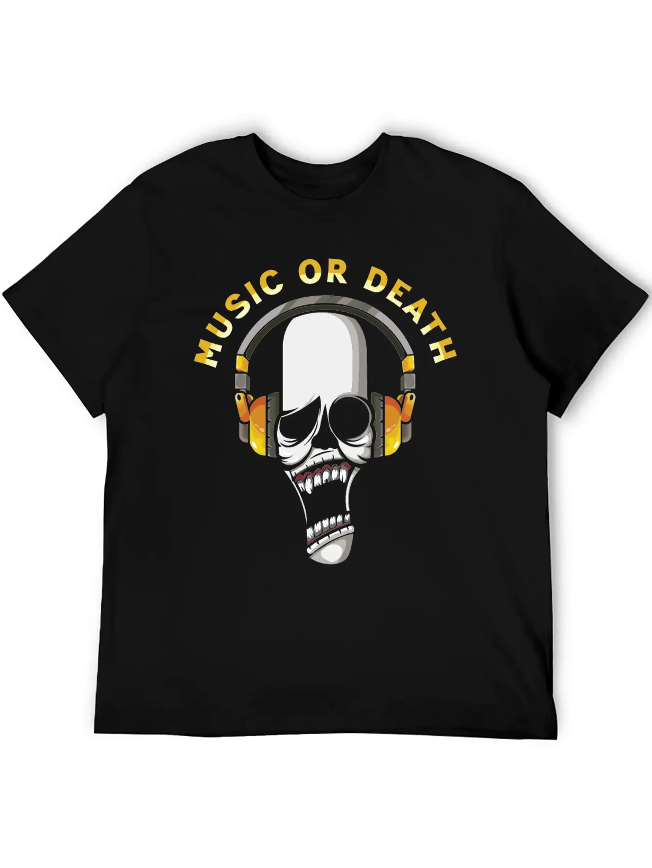 Music Or Death Breathable Soft Cotton T-Shirt – Timeless Casual Look