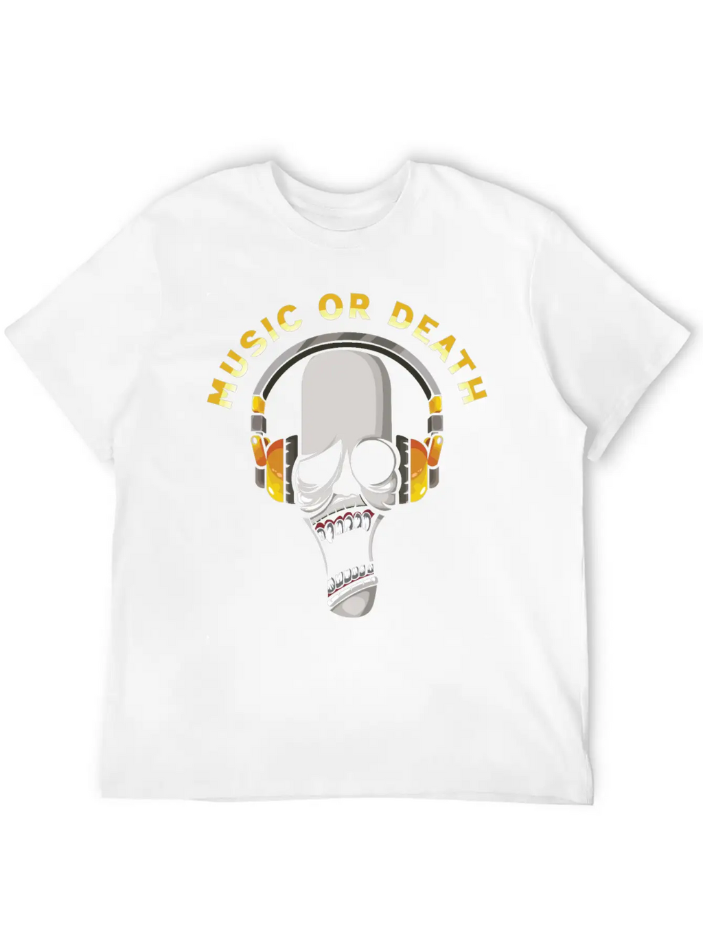 Music Or Death Breathable Soft Cotton T-Shirt – Timeless Casual Look