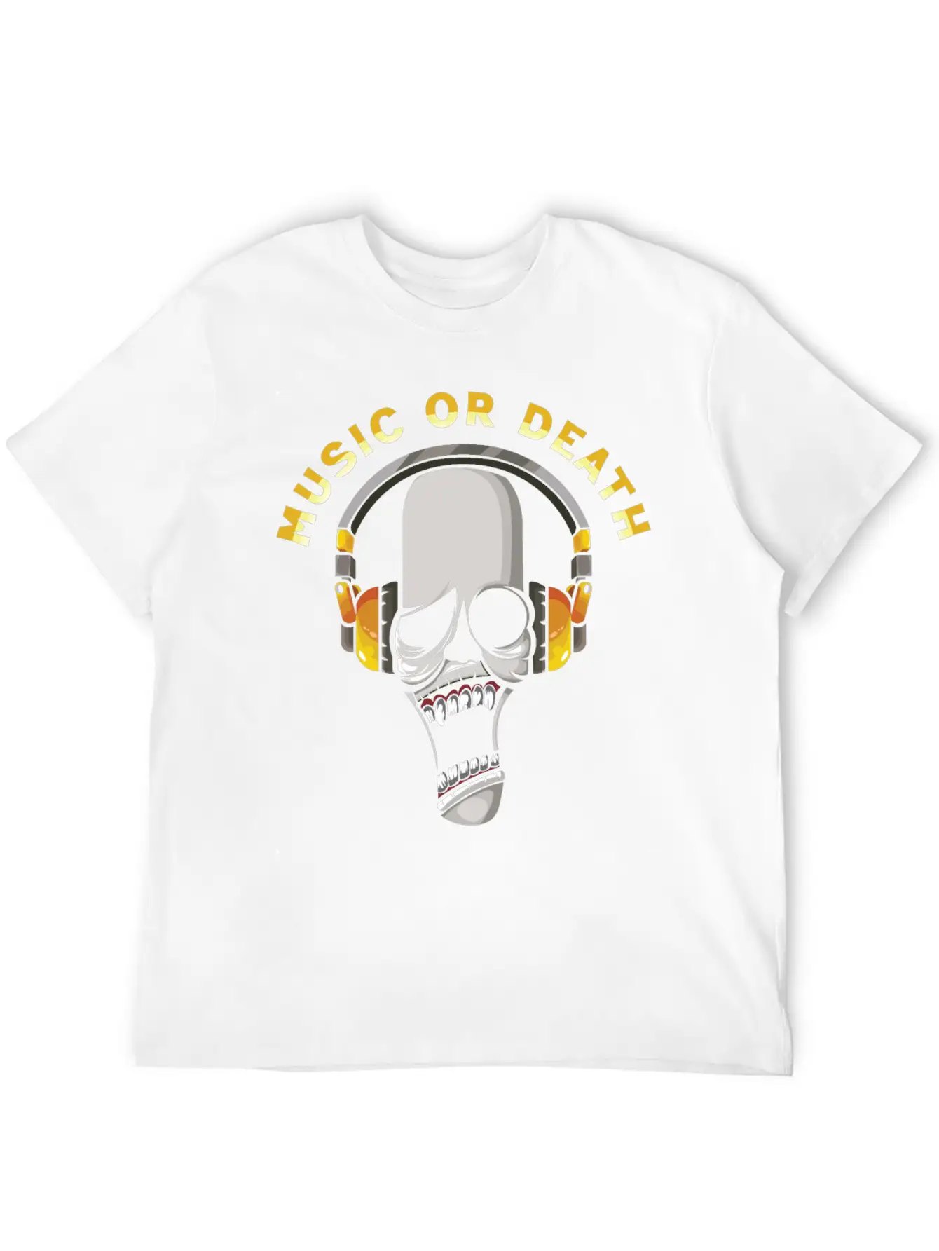 Music Or Death Breathable Soft Cotton T-Shirt – Timeless Casual Look