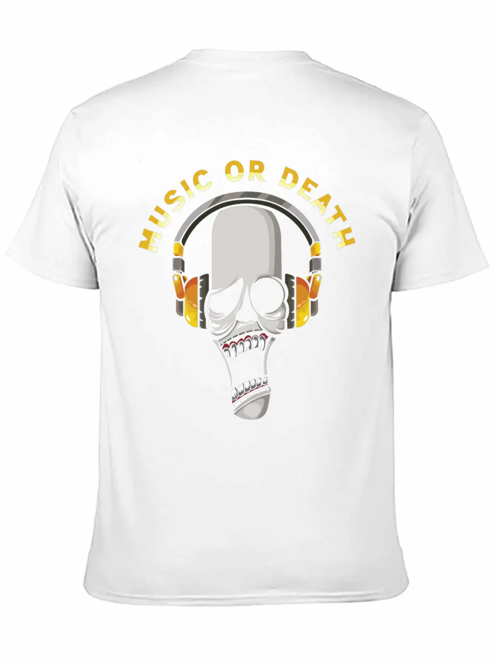 Music Or Death Breathable Soft Cotton T-Shirt – Timeless Casual Look