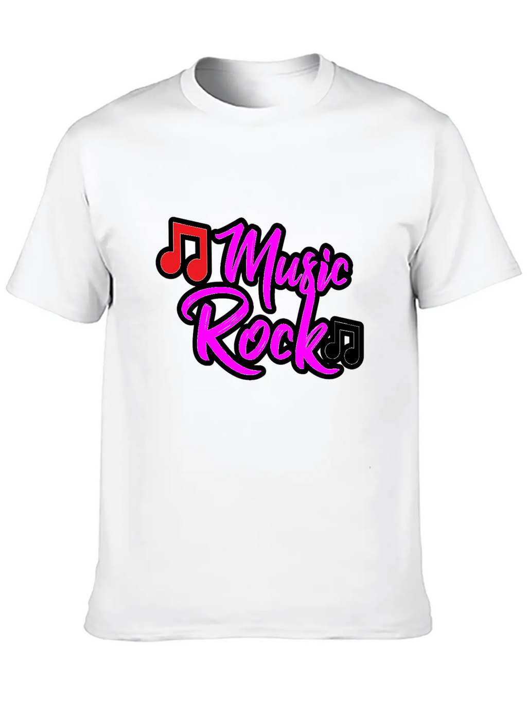 Music Rock Design For All The Music Lovers Relaxed Everyday Tee – Lightweight And Durable Cotton