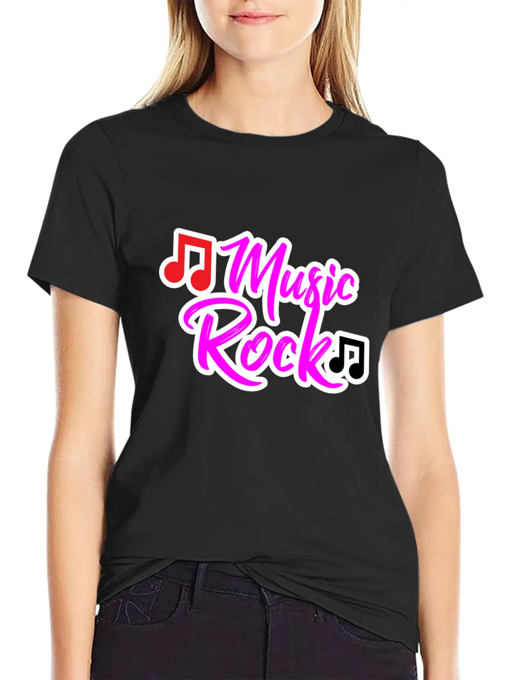 Music Rock Design For All The Music Lovers Relaxed Everyday Tee – Lightweight And Durable Cotton