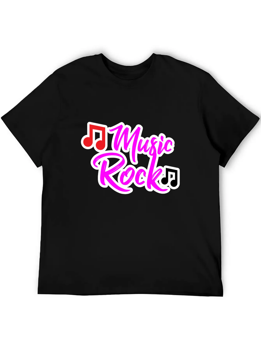 Music Rock Design For All The Music Lovers Relaxed Everyday Tee – Lightweight And Durable Cotton