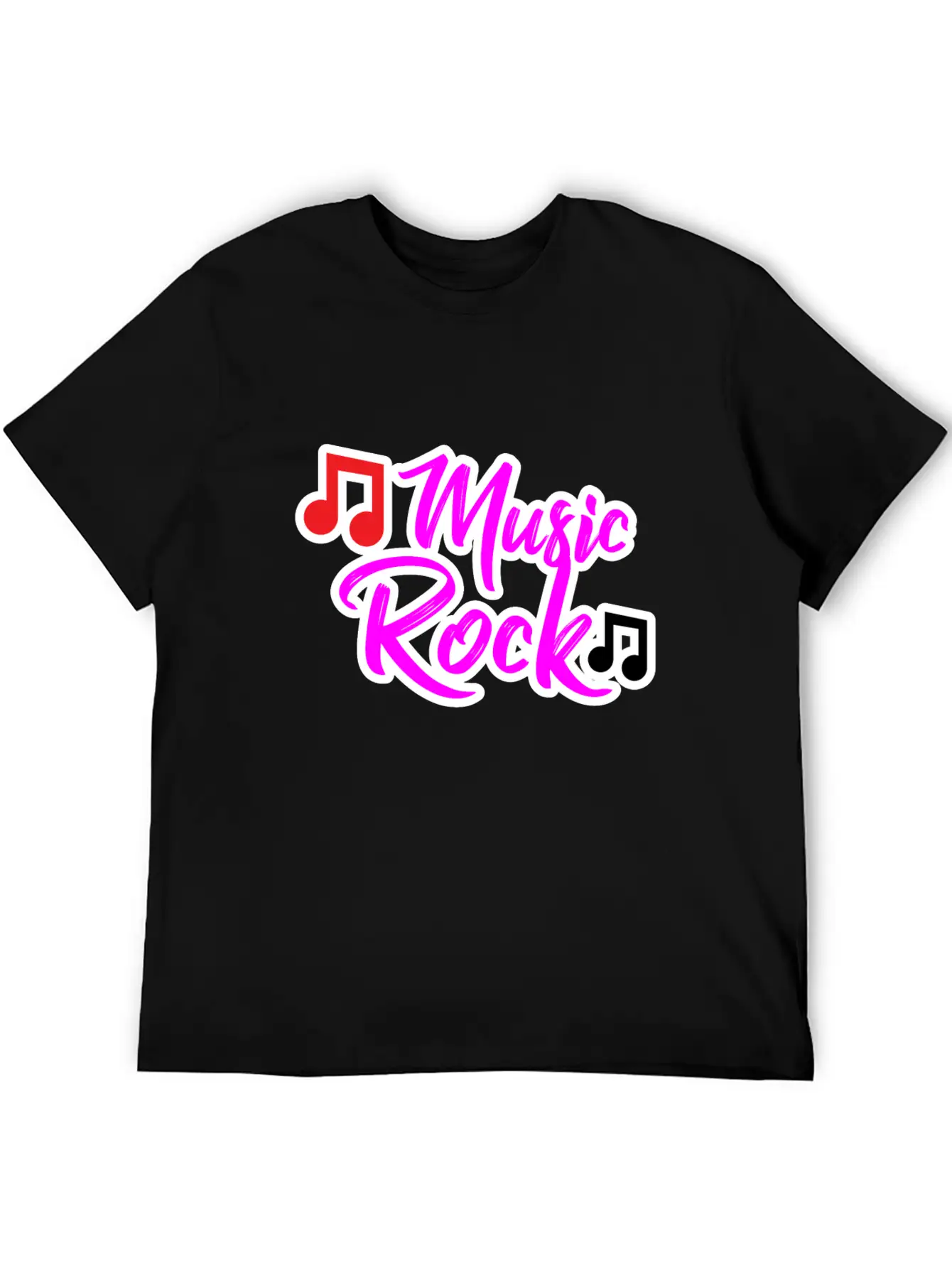 Music Rock Design For All The Music Lovers Relaxed Everyday Tee – Lightweight And Durable Cotton