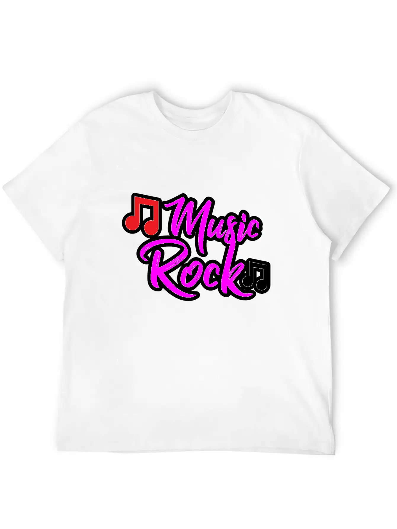 Music Rock Design For All The Music Lovers Relaxed Everyday Tee – Lightweight And Durable Cotton