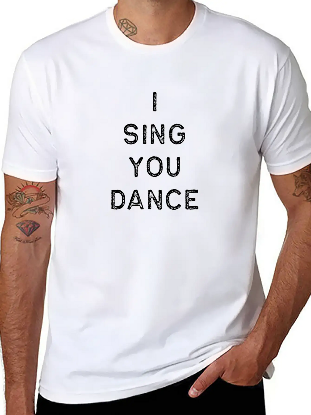 Music Shirt I Sing You Dance Dark Song Writer Musician Guitar Player Singer Gift Timeless Short Sleeve Tee – Comfy And Minimalist Design