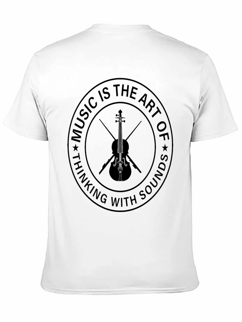 Music The Art Of Thinking In Tones Sounds Thinking Basic Graphic T-Shirt – Daily Comfort In Soft Cotton