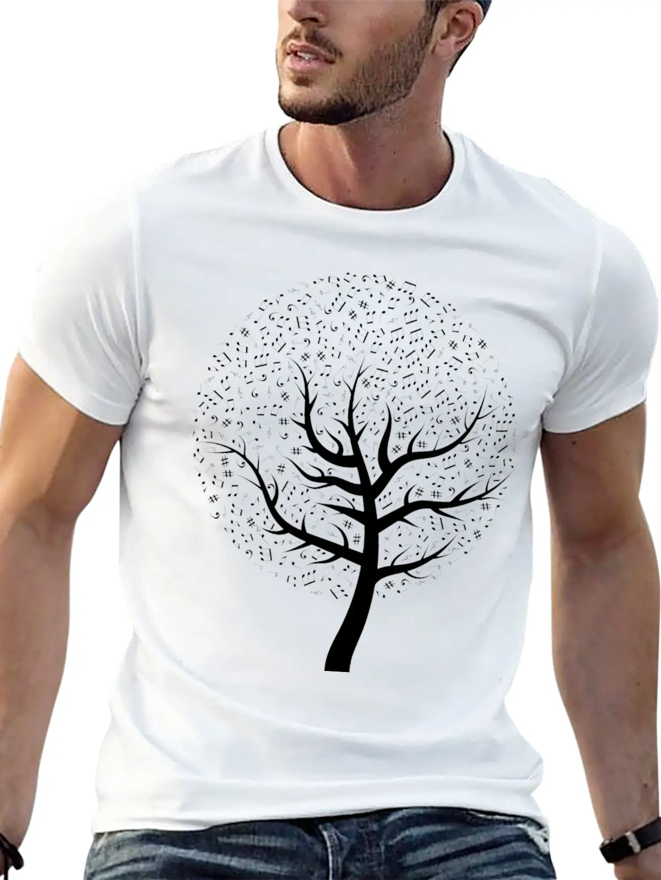 Music Tree Relaxed Everyday Tee – Lightweight And Durable Cotton