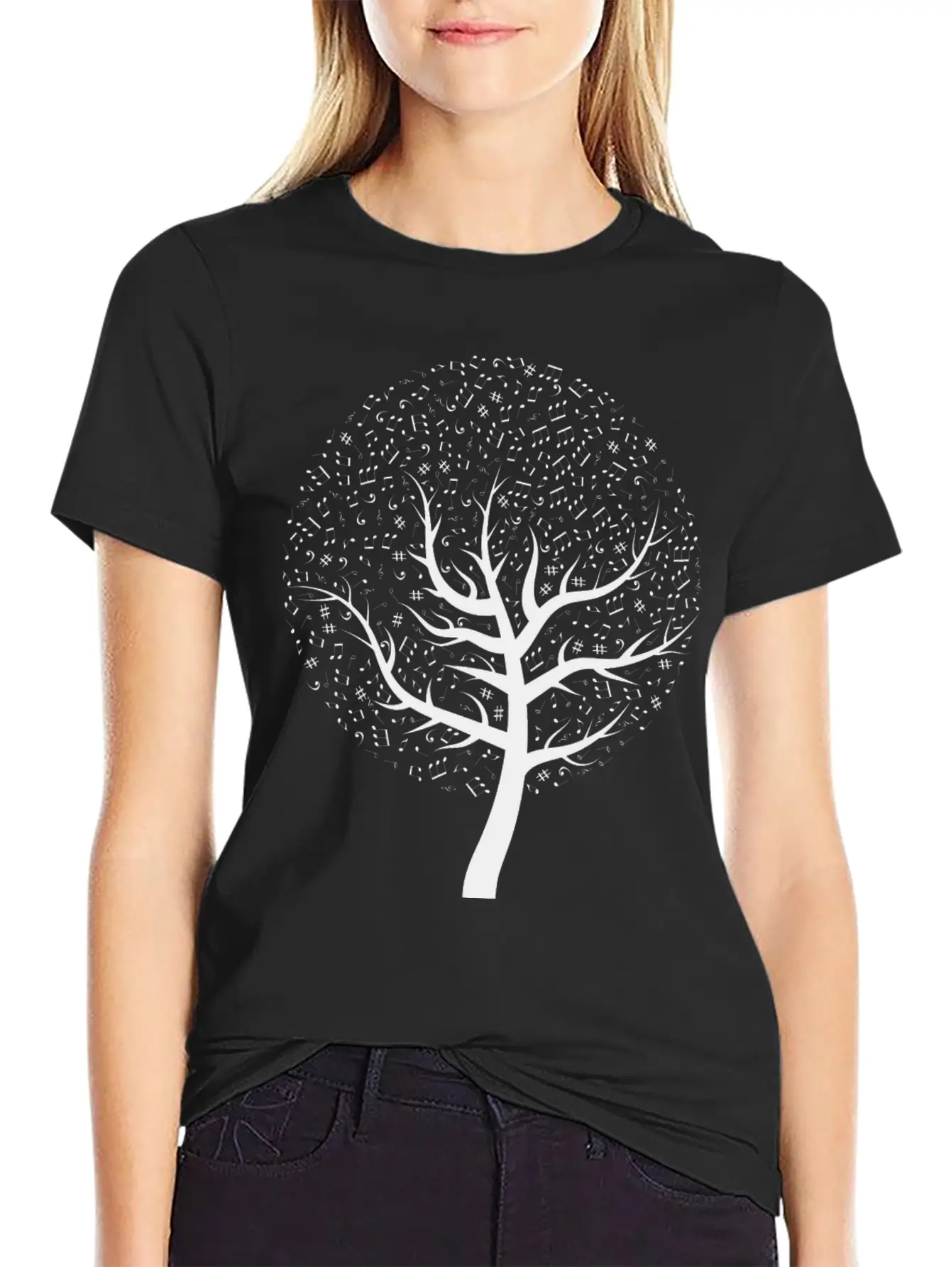 Music Tree Relaxed Everyday Tee – Lightweight And Durable Cotton