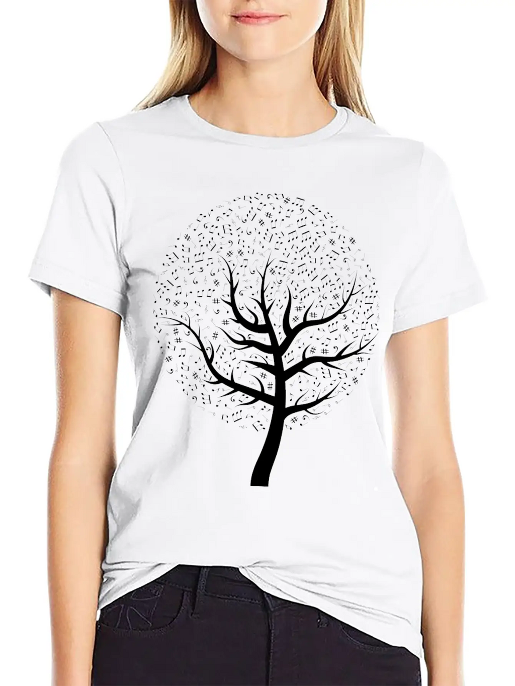 Music Tree Relaxed Everyday Tee – Lightweight And Durable Cotton