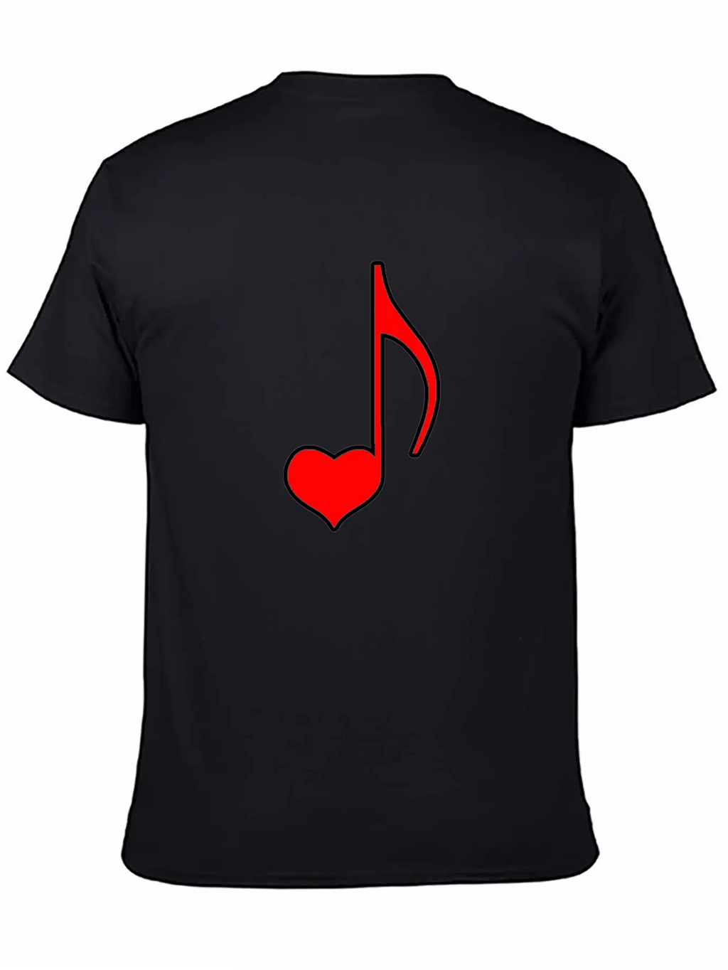 Musical Note With Heart Gift Relaxed Everyday Tee – Lightweight And Durable Cotton