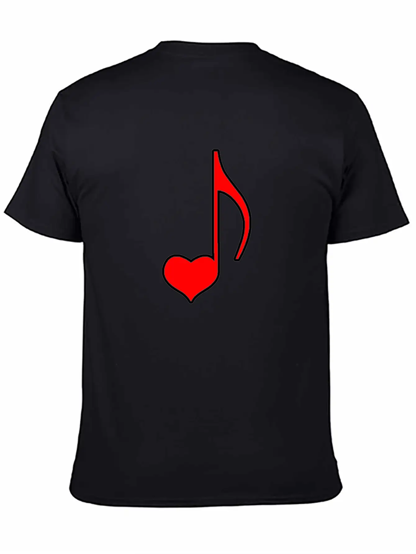 Musical Note With Heart Gift Relaxed Everyday Tee – Lightweight And Durable Cotton