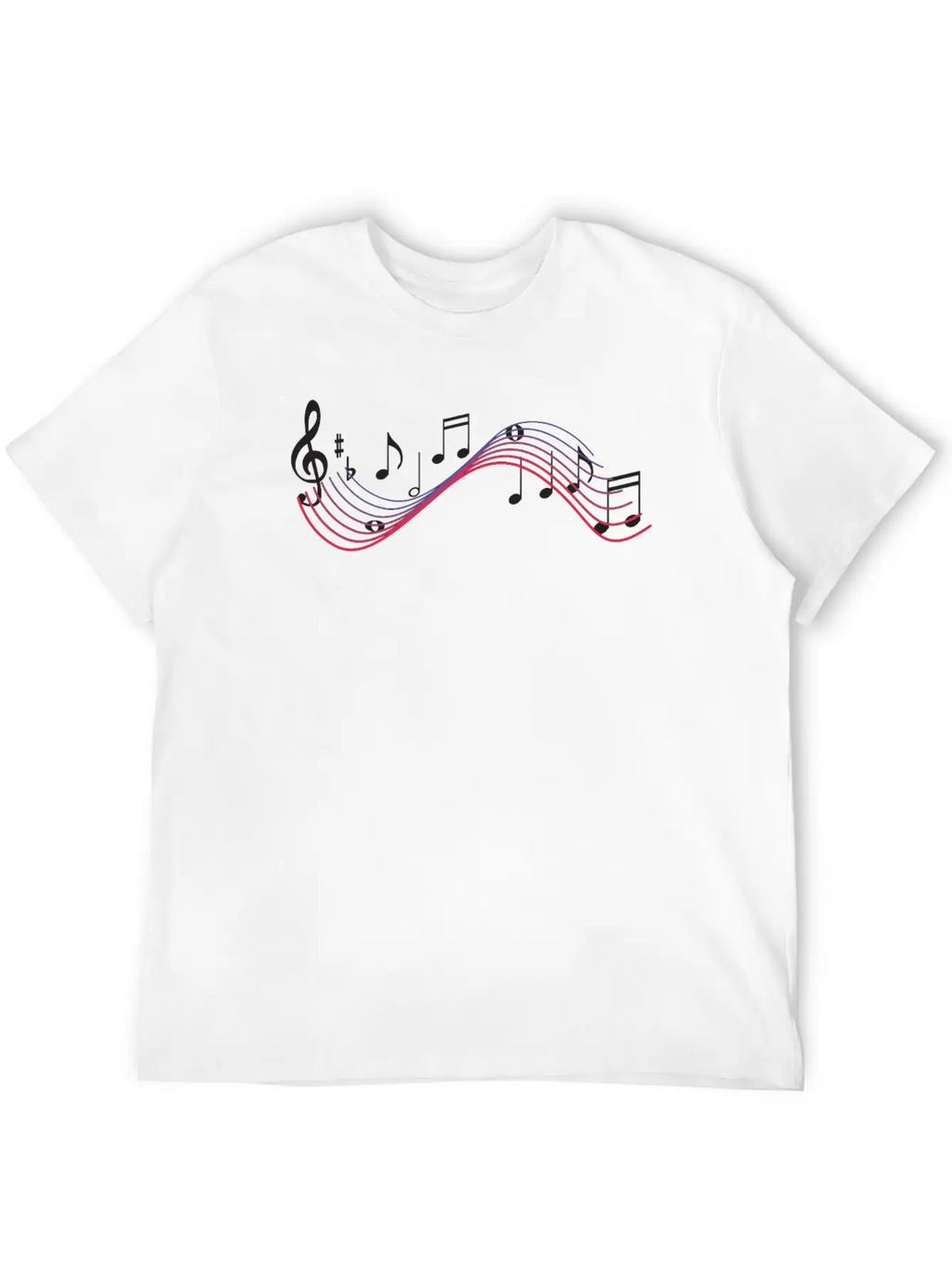 Musical Notes Timeless Short Sleeve Tee – Comfy And Minimalist Design