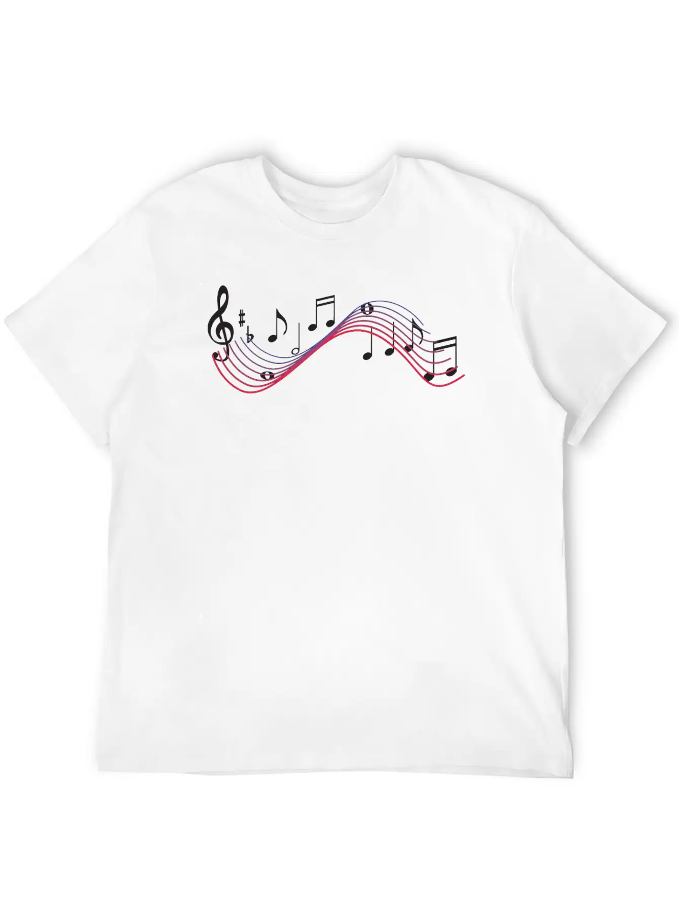 Musical Notes Timeless Short Sleeve Tee – Comfy And Minimalist Design