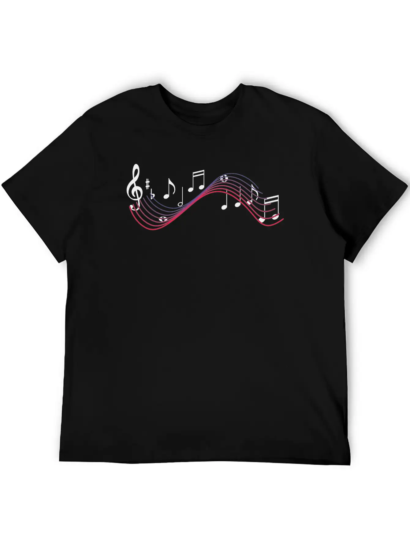 Musical Notes Timeless Short Sleeve Tee – Comfy And Minimalist Design